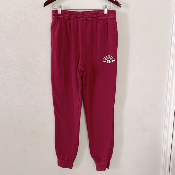 Champion Red Sweatpants Joggers Workout Running Size Medium - Picture 2 of 12